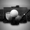 Golf 2 - Sport 5 Panel Canvas Art Wall Decor