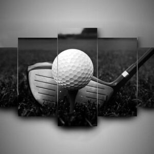 Golf 2 - Sport 5 Panel Canvas Art Wall Decor