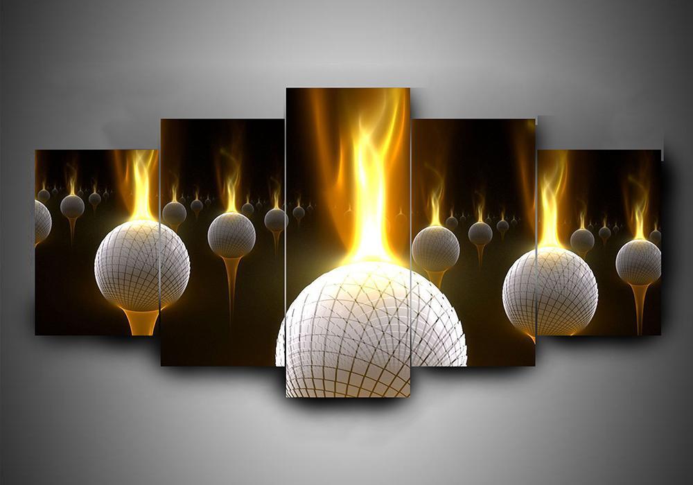 Golf 3 - Sport 5 Panel Canvas Art Wall Decor Golf 3 - Sport 5 Panel Canvas Art Wall Decor