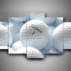 Golf 4 - Sport 5 Panel Canvas Art Wall Decor