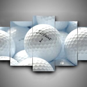 Golf 4 - Sport 5 Panel Canvas Art Wall Decor