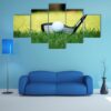 Golf Ball Close Up - Sport 5 Panel Canvas Art Wall Decor