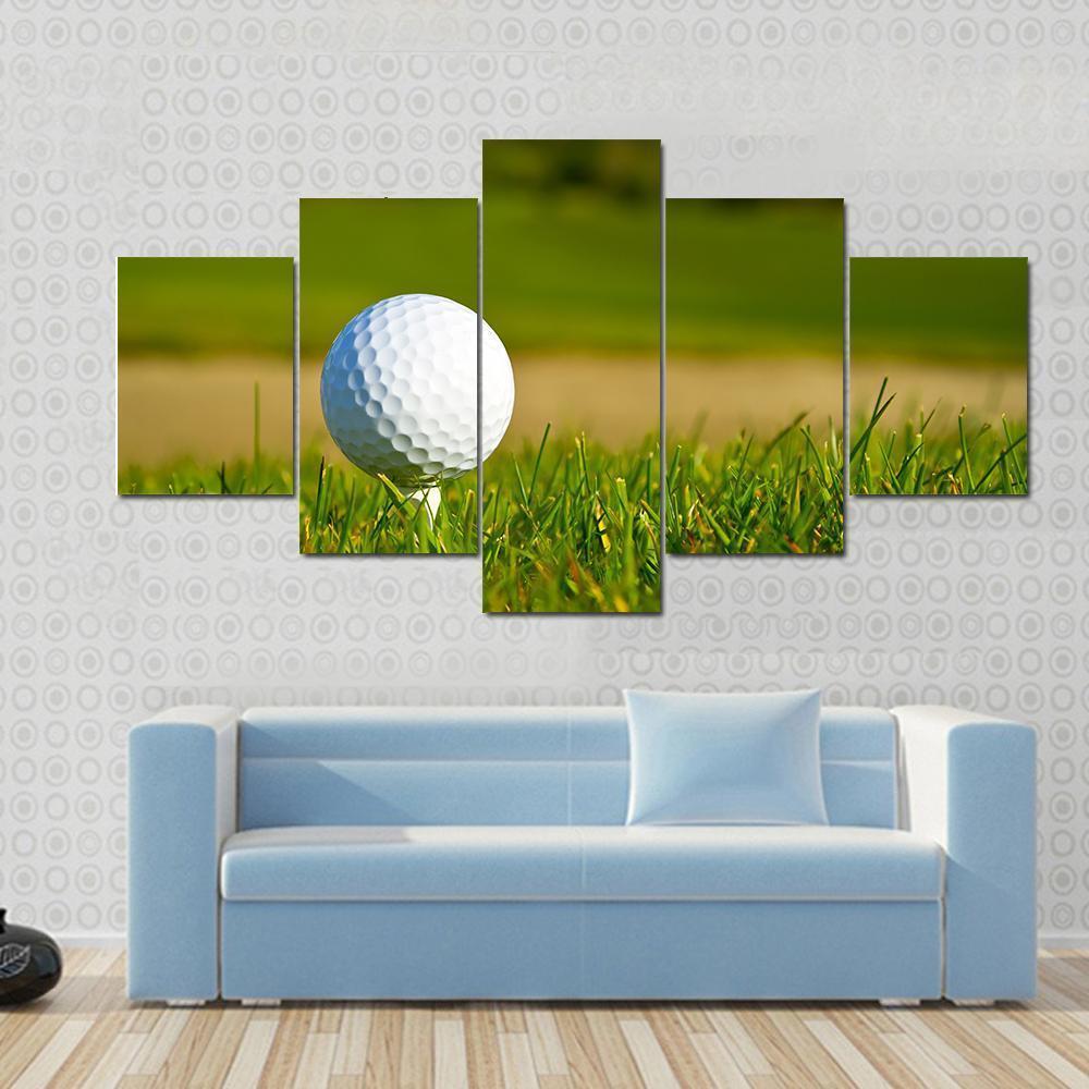 Golf Ball - Gaminbg 5 Panel Canvas Art Wall Decor Golf Ball - Gaminbg 5 Panel Canvas Art Wall Decor