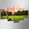 Golf Club Course - Sport 5 Panel Canvas Art Wall Decor
