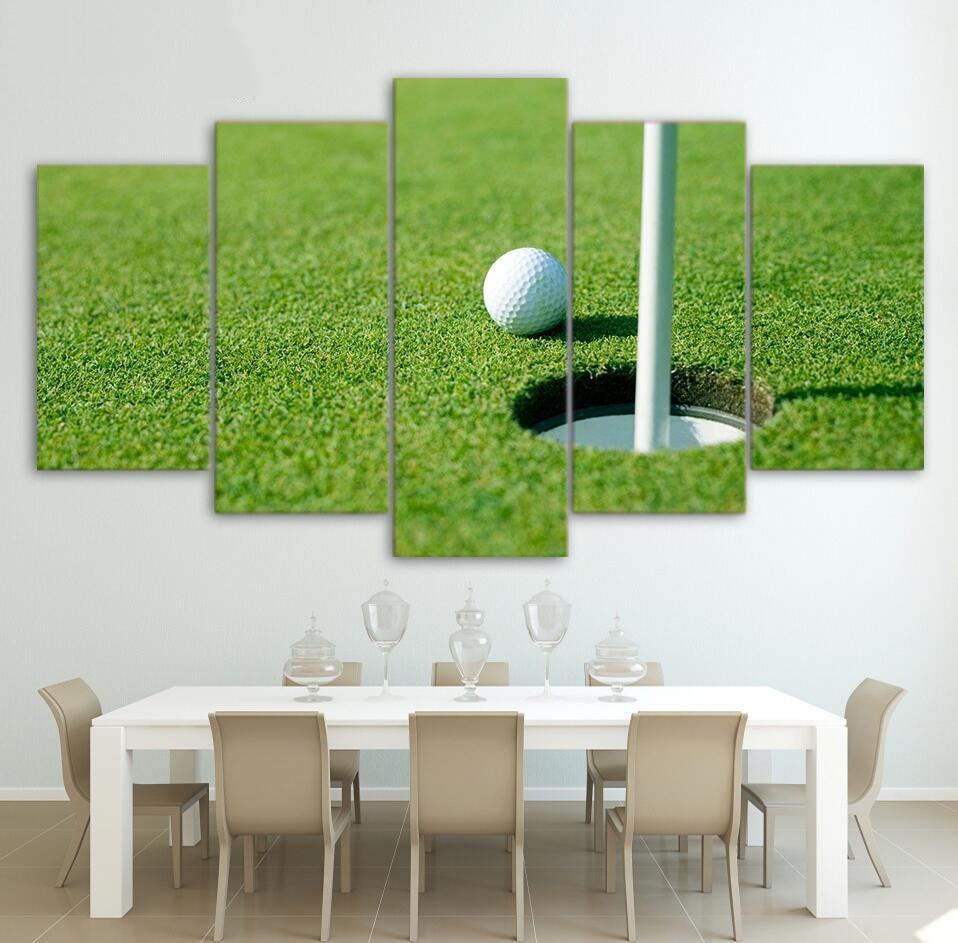 Golf Course 10 - Sport 5 Panel Canvas Art Wall Decor Golf Course 10 - Sport 5 Panel Canvas Art Wall Decor
