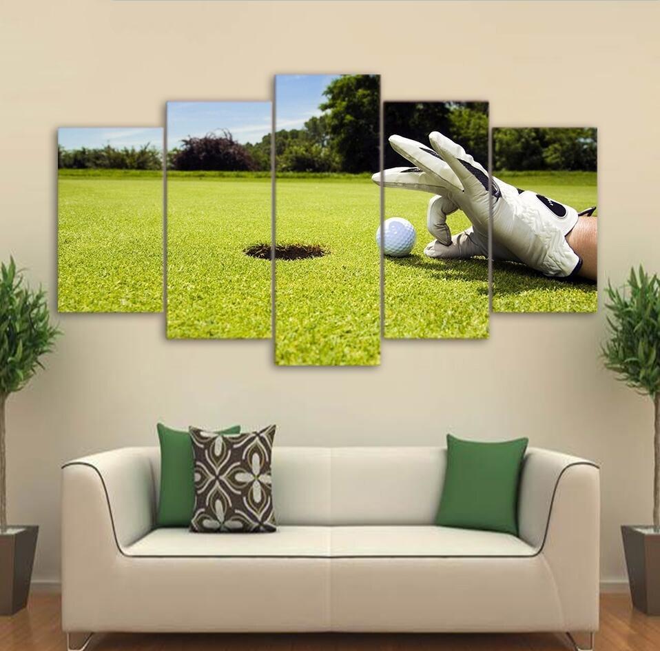 Golf Course 13 - Sport 5 Panel Canvas Art Wall Decor Golf Course 13 - Sport 5 Panel Canvas Art Wall Decor