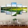 Golf Course 2 - Nature 5 Panel Canvas Art Wall Decor