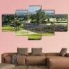 Golf Course In Phoenix - Nature 5 Panel Canvas Art Wall Decor