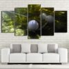 Golf Green Grass Underwater - Sport 5 Panel Canvas Art Wall Decor