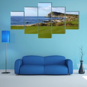 Golf In Los Cabos In Baja California - Nature 5 Panel Canvas Art Wall Decor