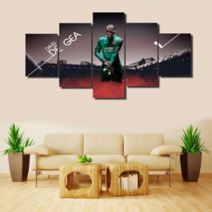 Golf Star David - Famous Person 5 Panel Canvas Art Wall Decor