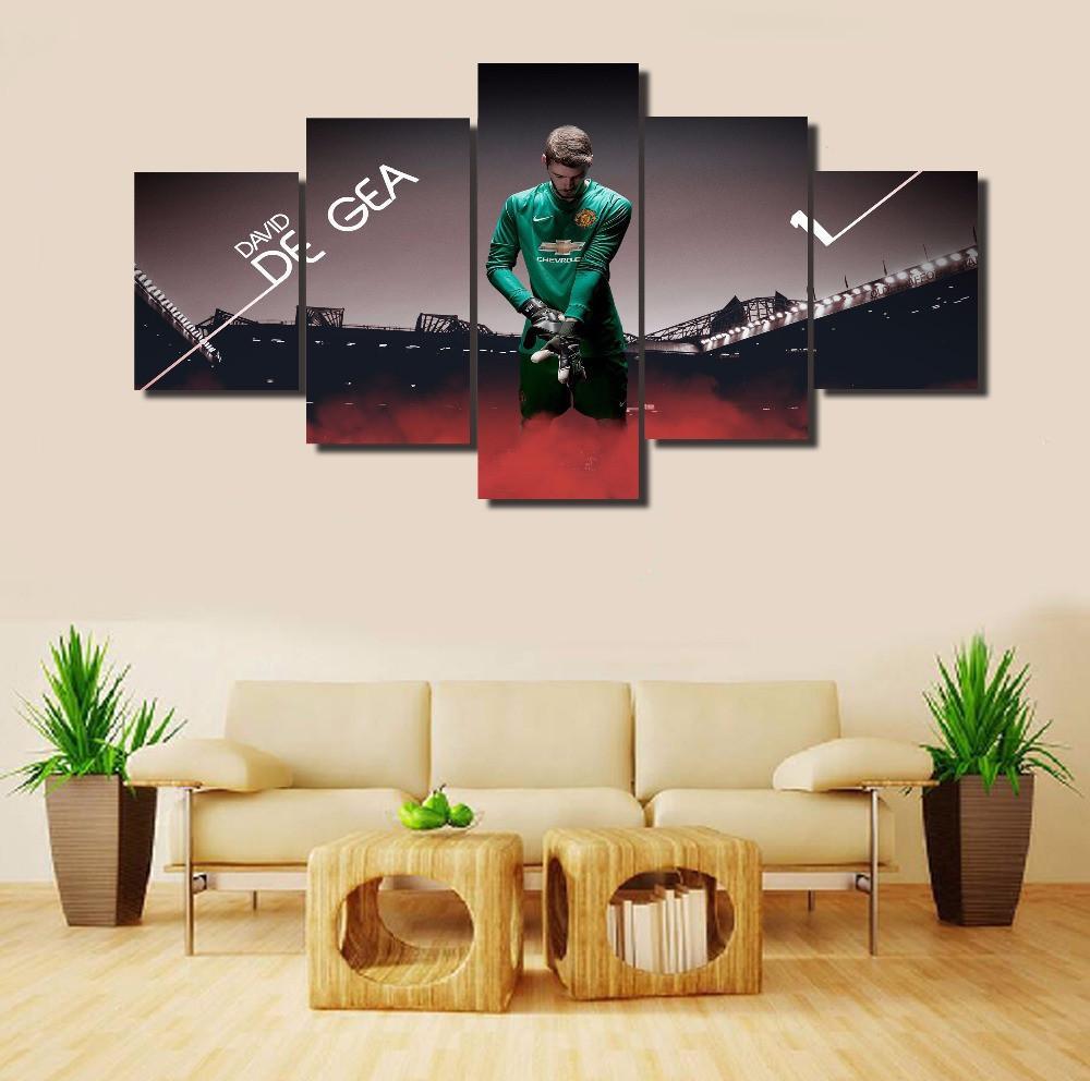 Golf Star David - Famous Person 5 Panel Canvas Art Wall Decor Golf Star David - Famous Person 5 Panel Canvas Art Wall Decor