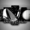 Golf - Sport 5 Panel Canvas Art Wall Decor