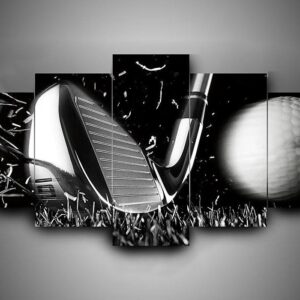 Golf - Sport 5 Panel Canvas Art Wall Decor
