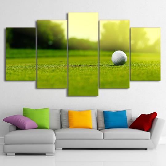 Golfing Gimme Putt - Sport 5 Panel Canvas Art Wall Decor Golfing Gimme Putt - Sport 5 Panel Canvas Art Wall Decor