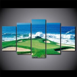 Golfing Golf Course Green - Nature 5 Panel Canvas Art Wall Decor