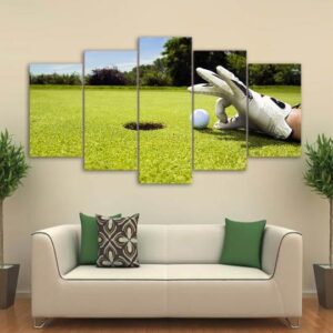 Golfing Tempted To Cheat - Sport 5 Panel Canvas Art Wall Decor