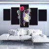 Gothic Beauty - Abstract 5 Panel Canvas Art Wall Decor
