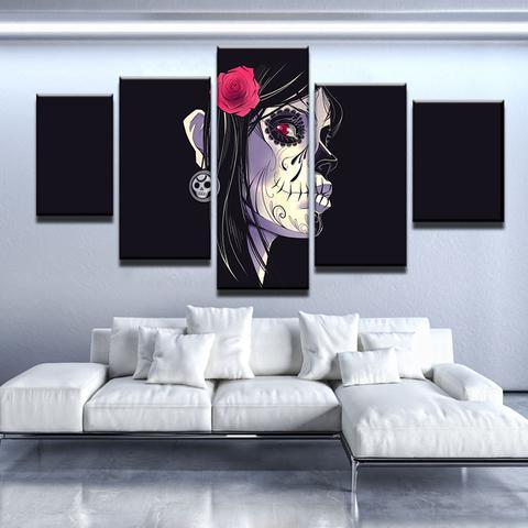 Gothic Beauty - Abstract 5 Panel Canvas Art Wall Decor Gothic Beauty - Abstract 5 Panel Canvas Art Wall Decor