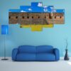 Governor’S Palace Uxmal Ancient Maya City - Nature 5 Panel Canvas Art Wall Decor