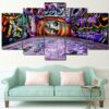 Graffiti - Abstract 5 Panel Canvas Art Wall Decor