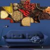 Grain Food 3 - Kitchen 5 Panel Canvas Art Wall Decor