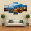 Grand View To Castle Of Mir Minsk Region - Nature 5 Panel Canvas Art Wall Decor