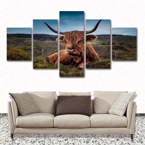 Grassland Cow Canvas Set Grassland Cow Canvas Set