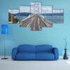 Great Naruto Bridge Cross Over Ocean - Nature 5 Panel Canvas Art Wall Decor