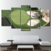 Greed Field Golf Course - Nature 5 Panel Canvas Art Wall Decor