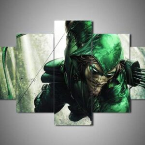 Green Arrow 2 - Dc 5 Panel Canvas Art Wall Decor