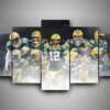 Green Bay Packers 1 - Sport 5 Panel Canvas Art Wall Decor