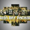 Green Bay Packers 3 - Sport 5 Panel Canvas Art Wall Decor