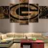 Green Bay Packers 6 - Sport 5 Panel Canvas Art Wall Decor
