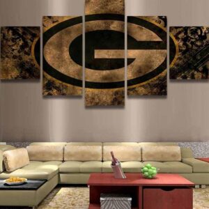 Green Bay Packers 6 - Sport 5 Panel Canvas Art Wall Decor