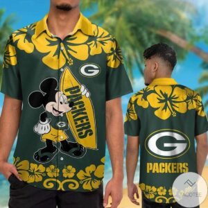 Green Bay Packers & Mickey Mouse Hawaiian Shirt