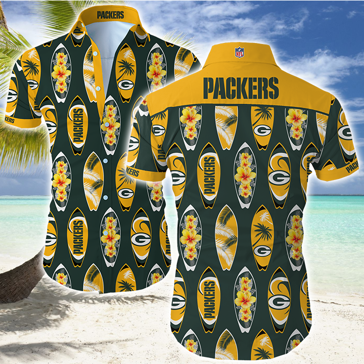 Green Bay Packers Nfl Hawaiian Shirt Summer Button Up Green Bay Packers Nfl Hawaiian Shirt Summer Button Up