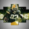 Green Bay Packers - Eddie Lacy - Sport 5 Panel Canvas Art Wall Decor