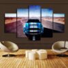 Green Cars - Automative 5 Panel Canvas Art Wall Decor