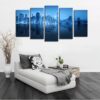 Green City - Nature 5 Panel Canvas Art Wall Decor
