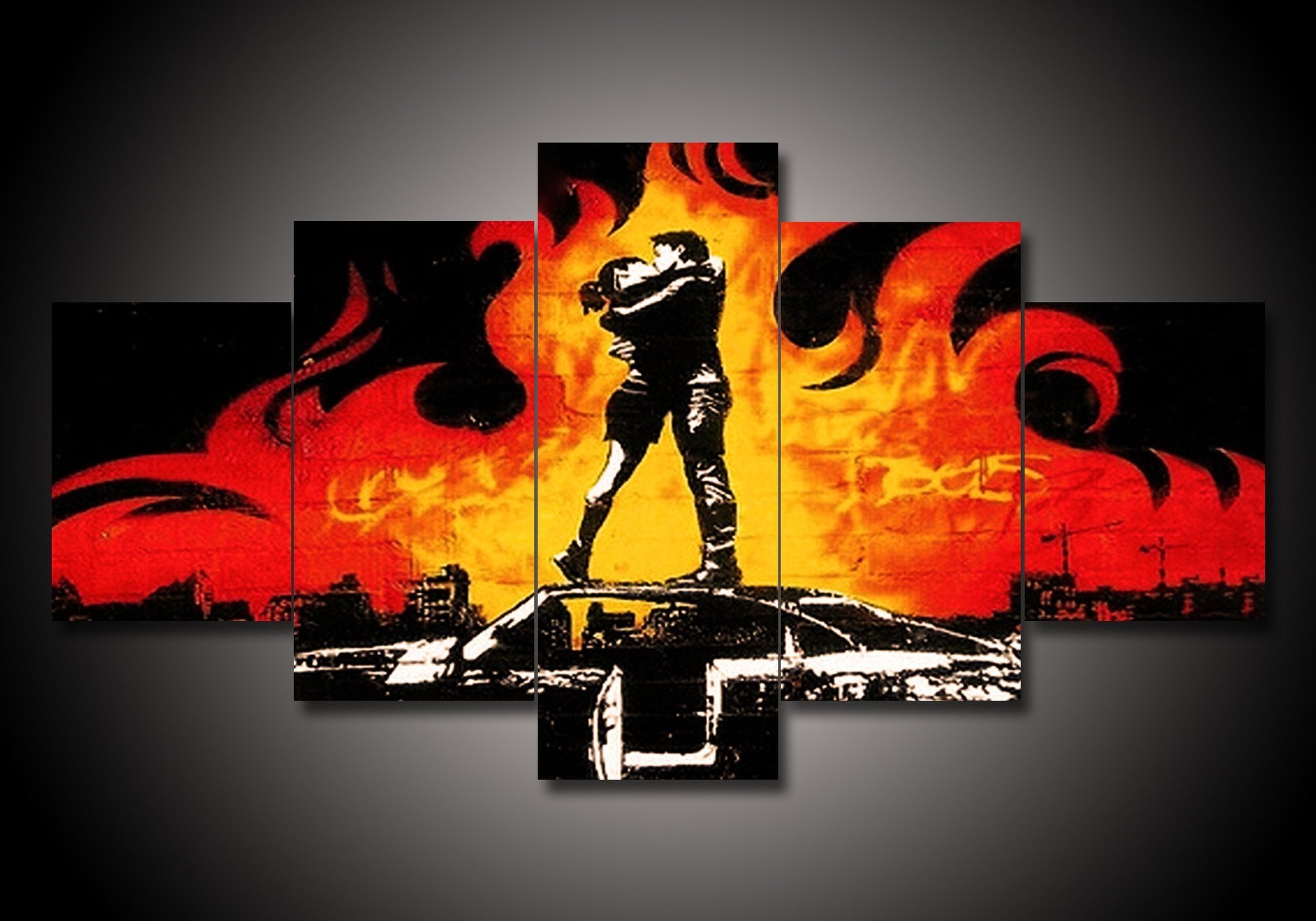 Green Day - Music 5 Panel Canvas Art Wall Decor Green Day - Music 5 Panel Canvas Art Wall Decor