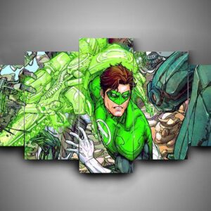Green Lantern 2 - Dc 5 Panel Canvas Art Wall Decor