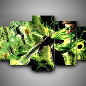 Green Lantern 3 - Dc 5 Panel Canvas Art Wall Decor