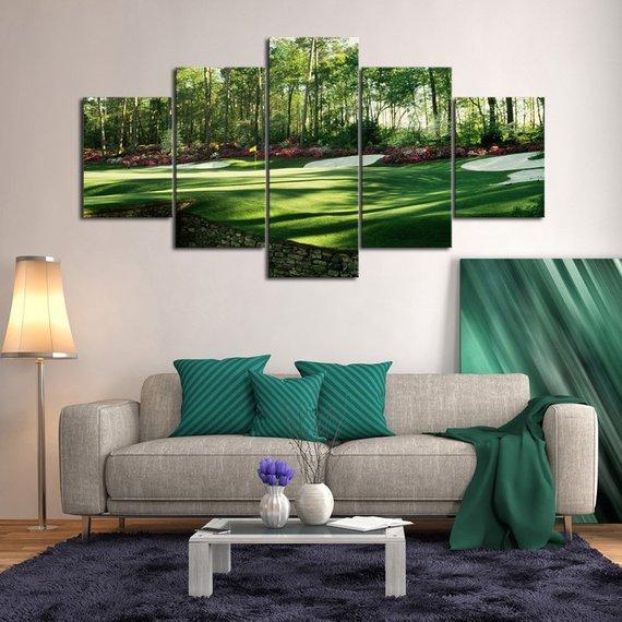 Green Space - Nature 5 Panel Canvas Art Wall Decor Green Space - Nature 5 Panel Canvas Art Wall Decor