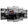 Gtr Sports Car Track Christmas - Automative 5 Panel Canvas Art Wall Decor
