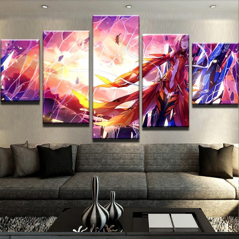 Guilty Crown - Anime 5 Panel Canvas Art Wall Decor Guilty Crown - Anime 5 Panel Canvas Art Wall Decor