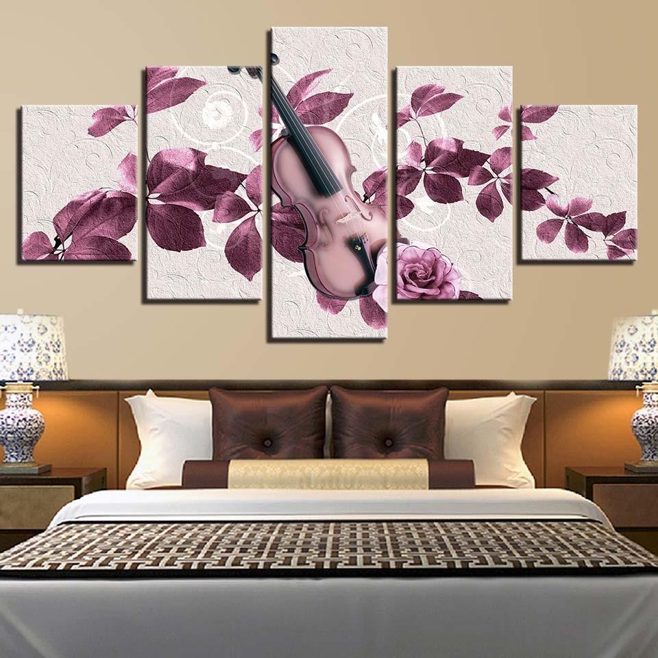 Guitar 6 - Music 5 Panel Canvas Art Wall Decor Guitar 6 - Music 5 Panel Canvas Art Wall Decor
