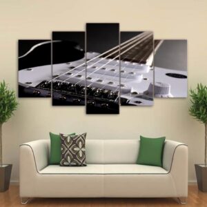 Guitar 8 - Music 5 Panel Canvas Art Wall Decor