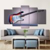 Guitar 99 - Music 5 Panel Canvas Art Wall Decor