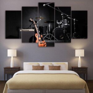 Guitar Drums Canvas Home Decor